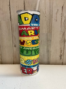 Super Mario Daddy tumbler