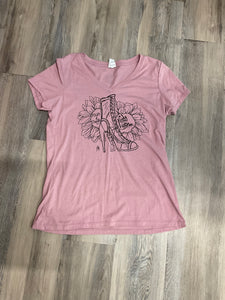 Power & beauty V neck T