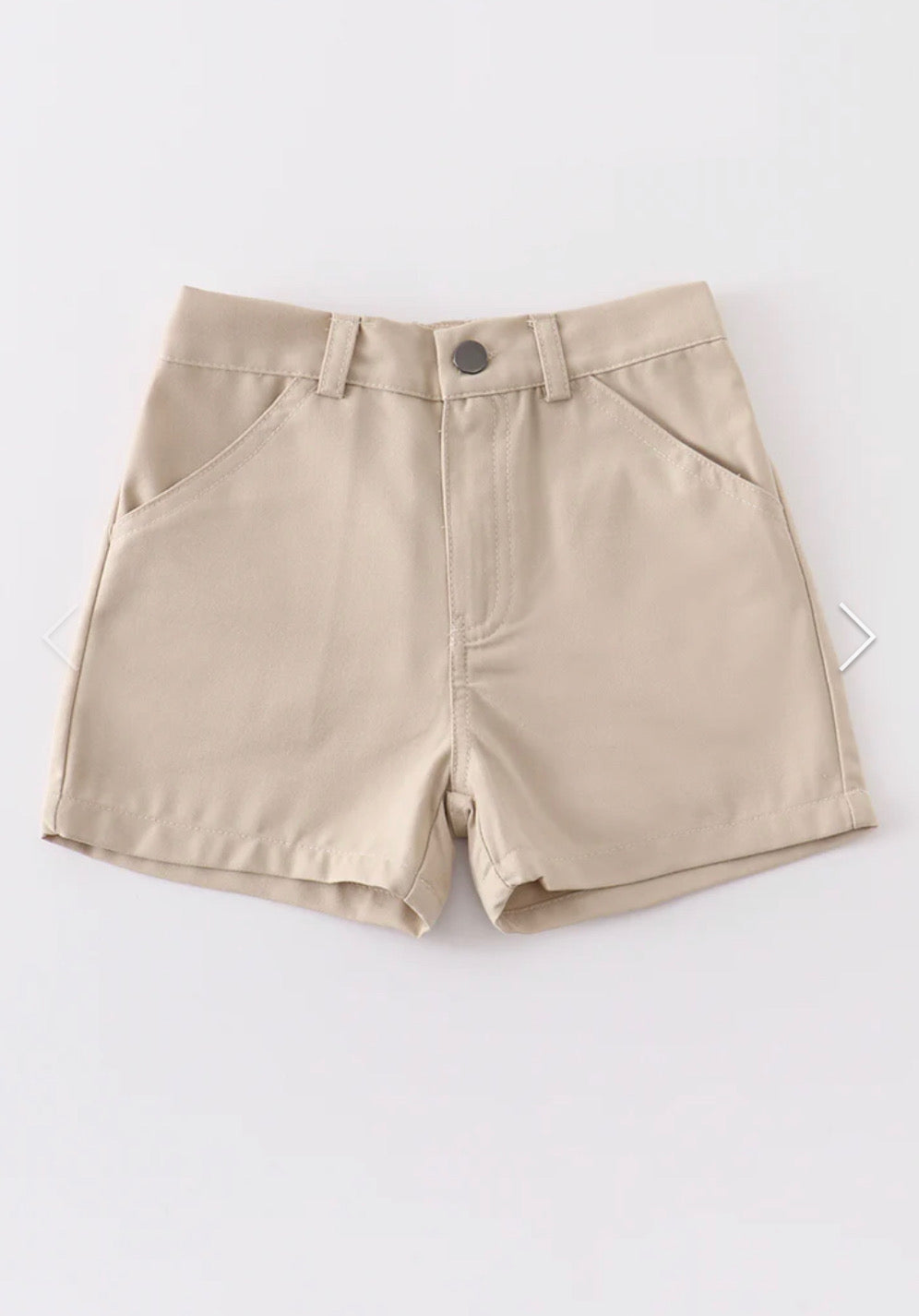 Khaki pocket boy shorts