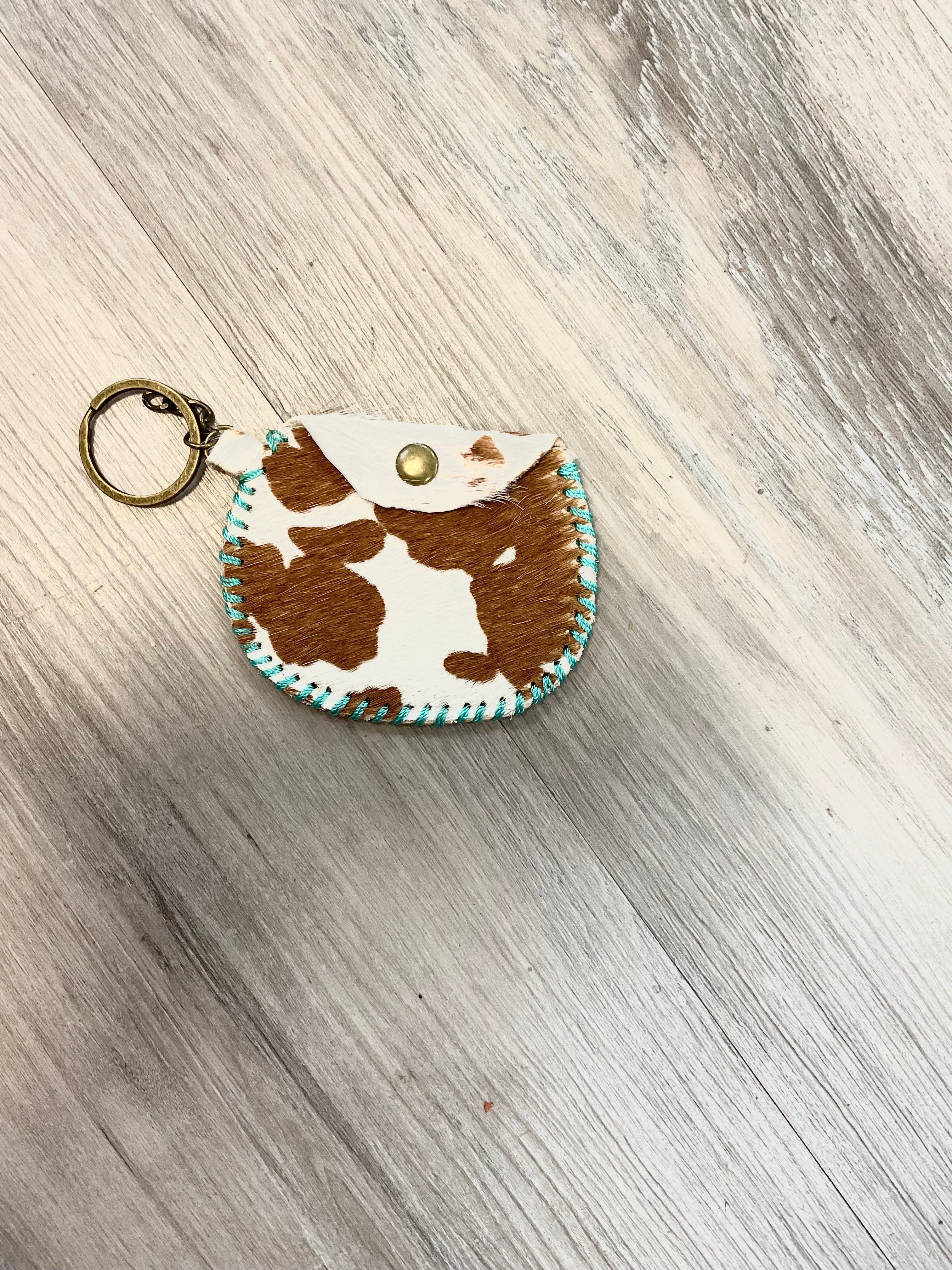 Keychain cow print