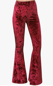 Velvet Boot Cut Pants