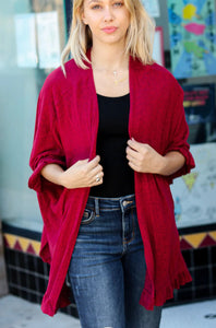 Solid Dolman cardigan