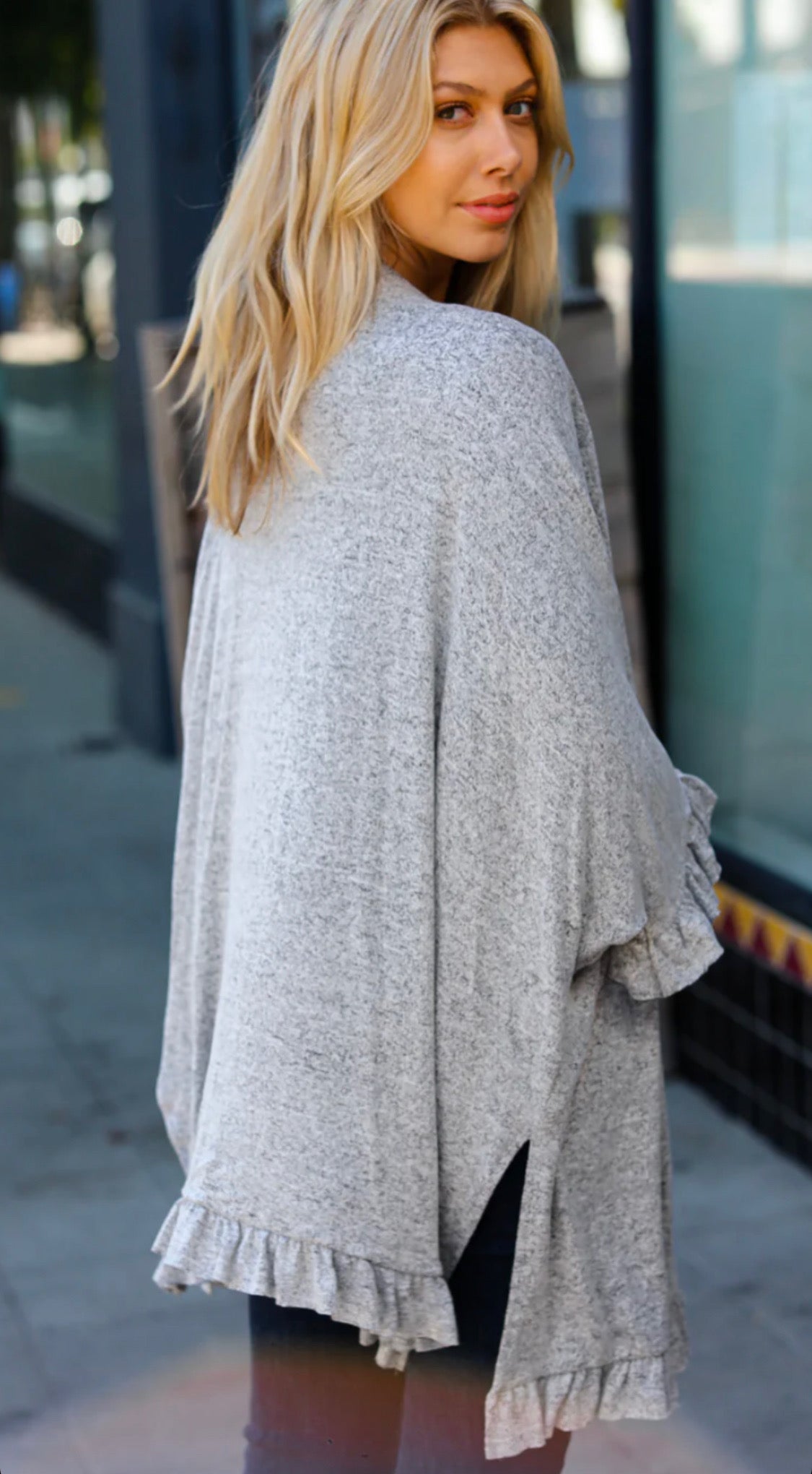 Solid Dolman cardigan