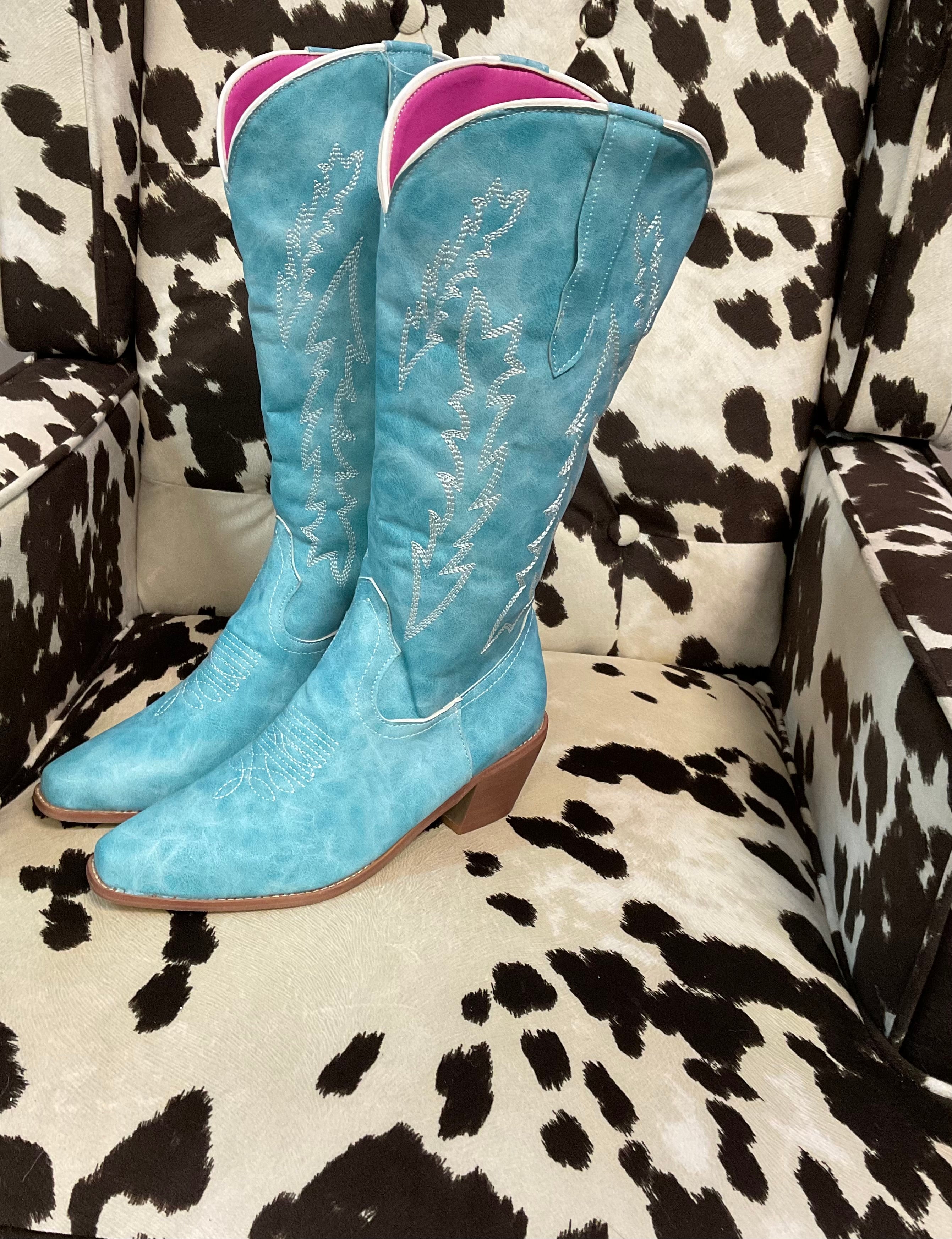 Turquoise Cowgirl Boots