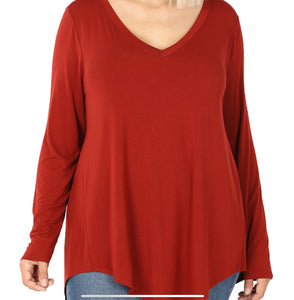 Long Sleeve V Neck