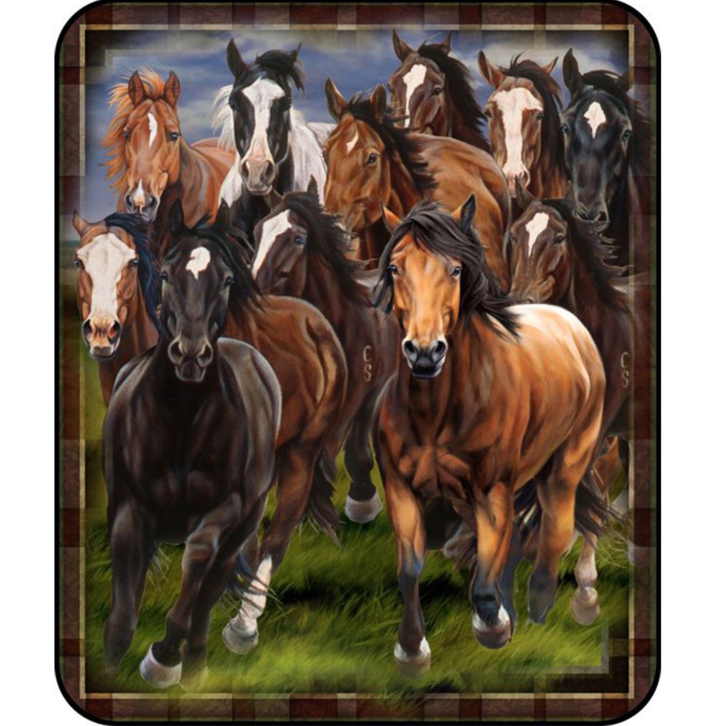 Running Horses Blanket