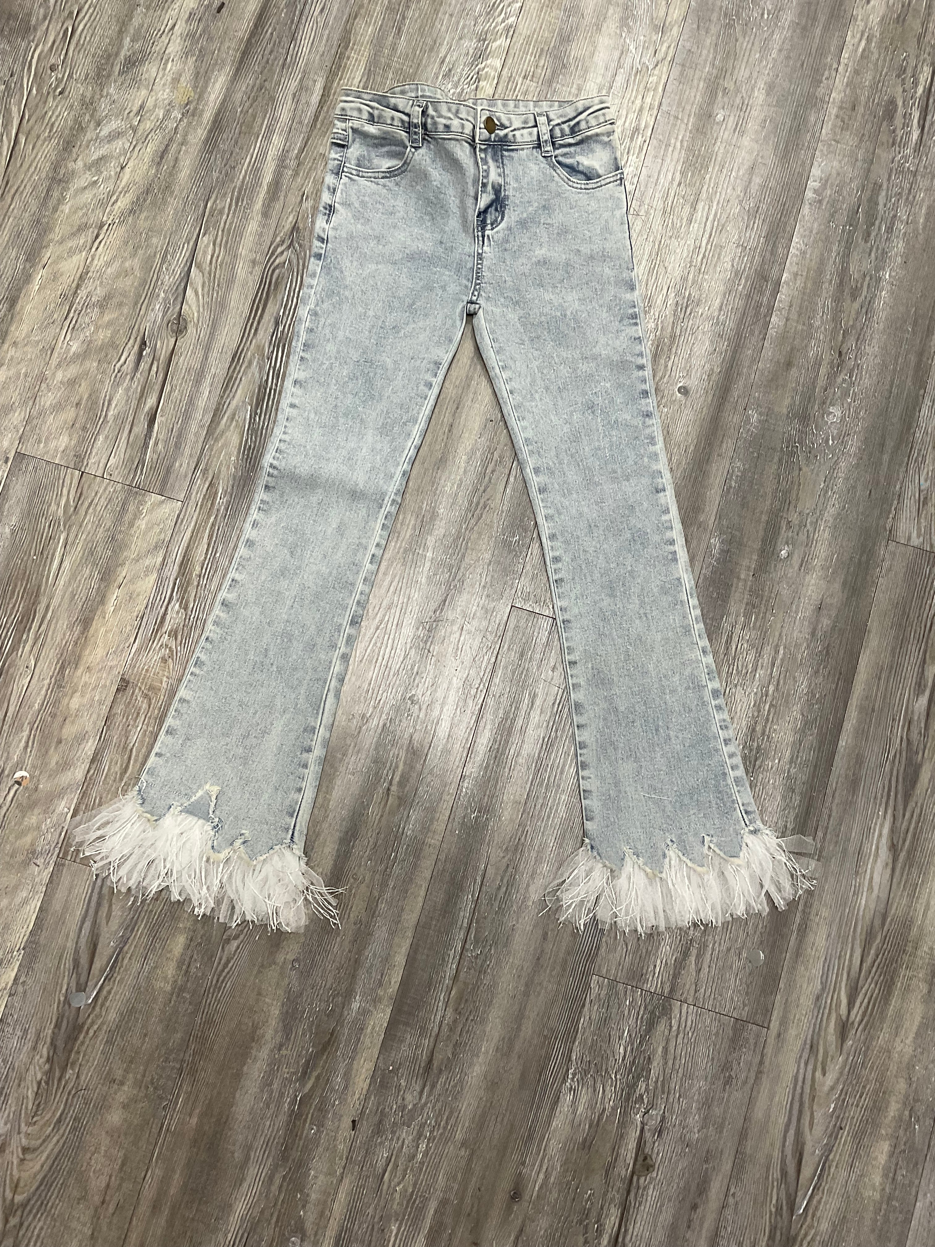 Tulle Hem Jeans