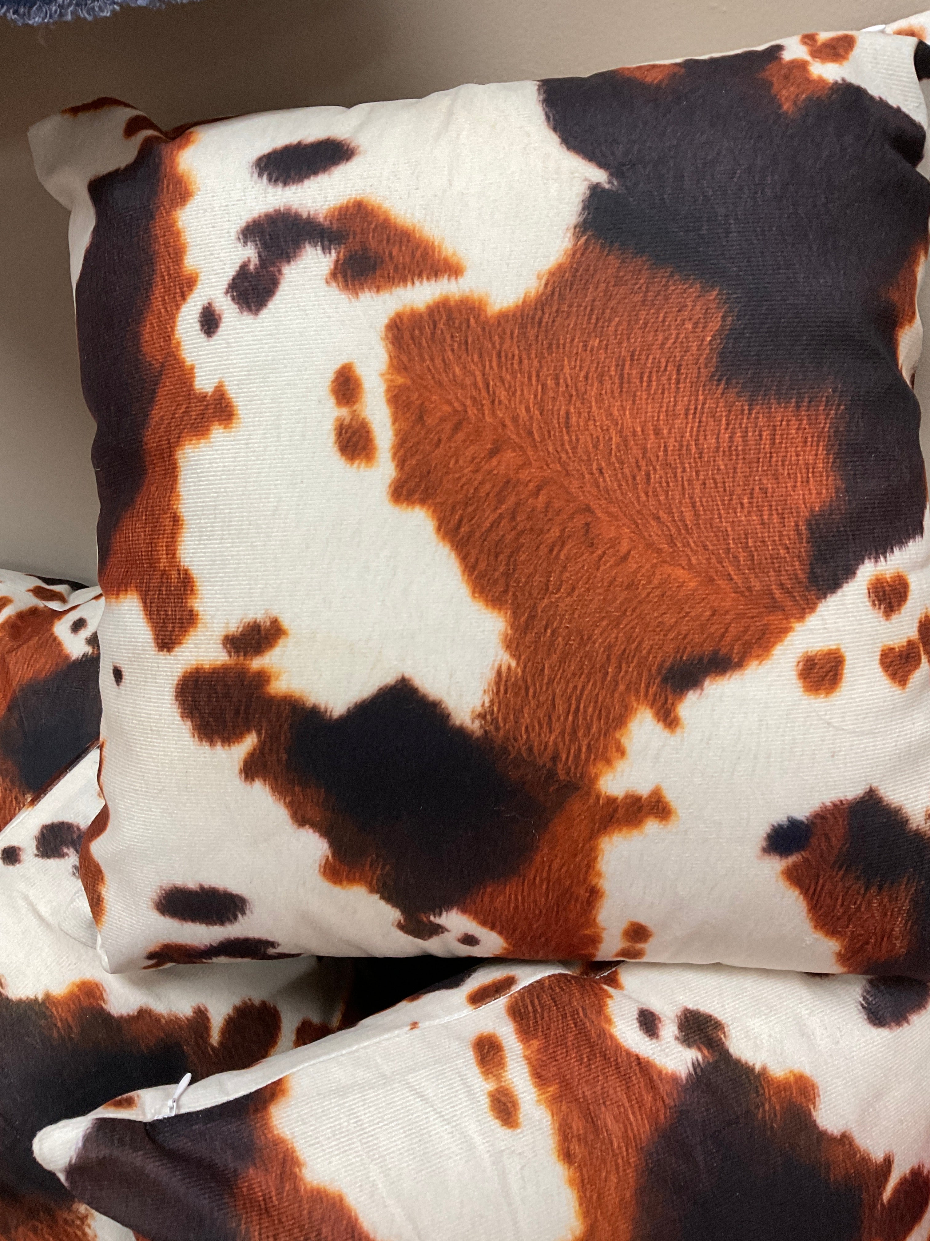 Animal print throw pillows