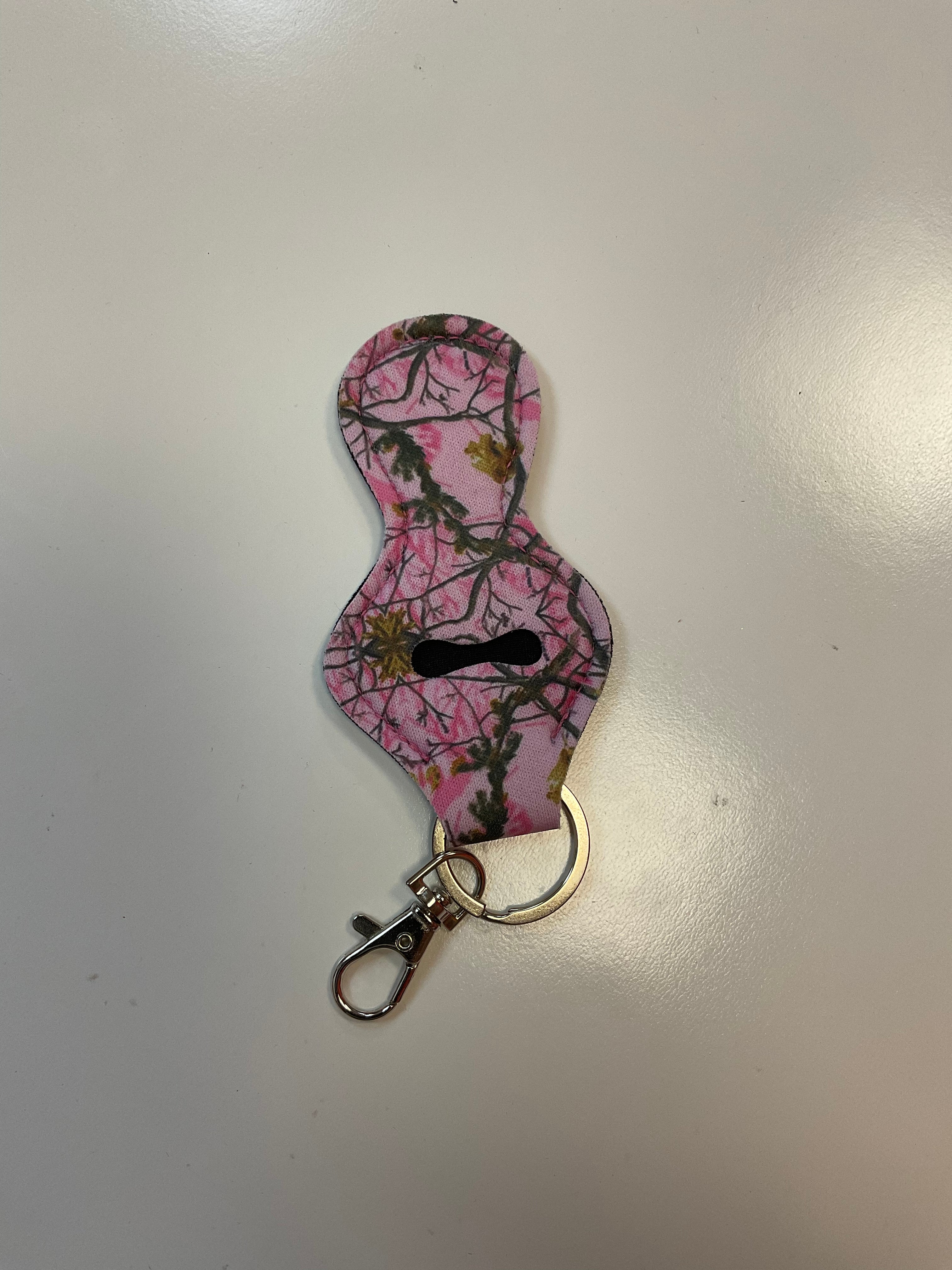 Chapstick holder keychain