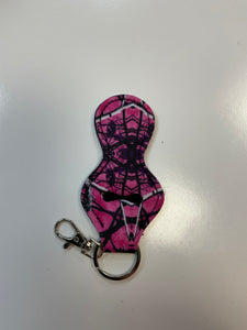 Chapstick holder keychain