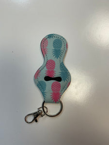 Chapstick holder keychain