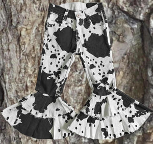 Cow Print Double Flare