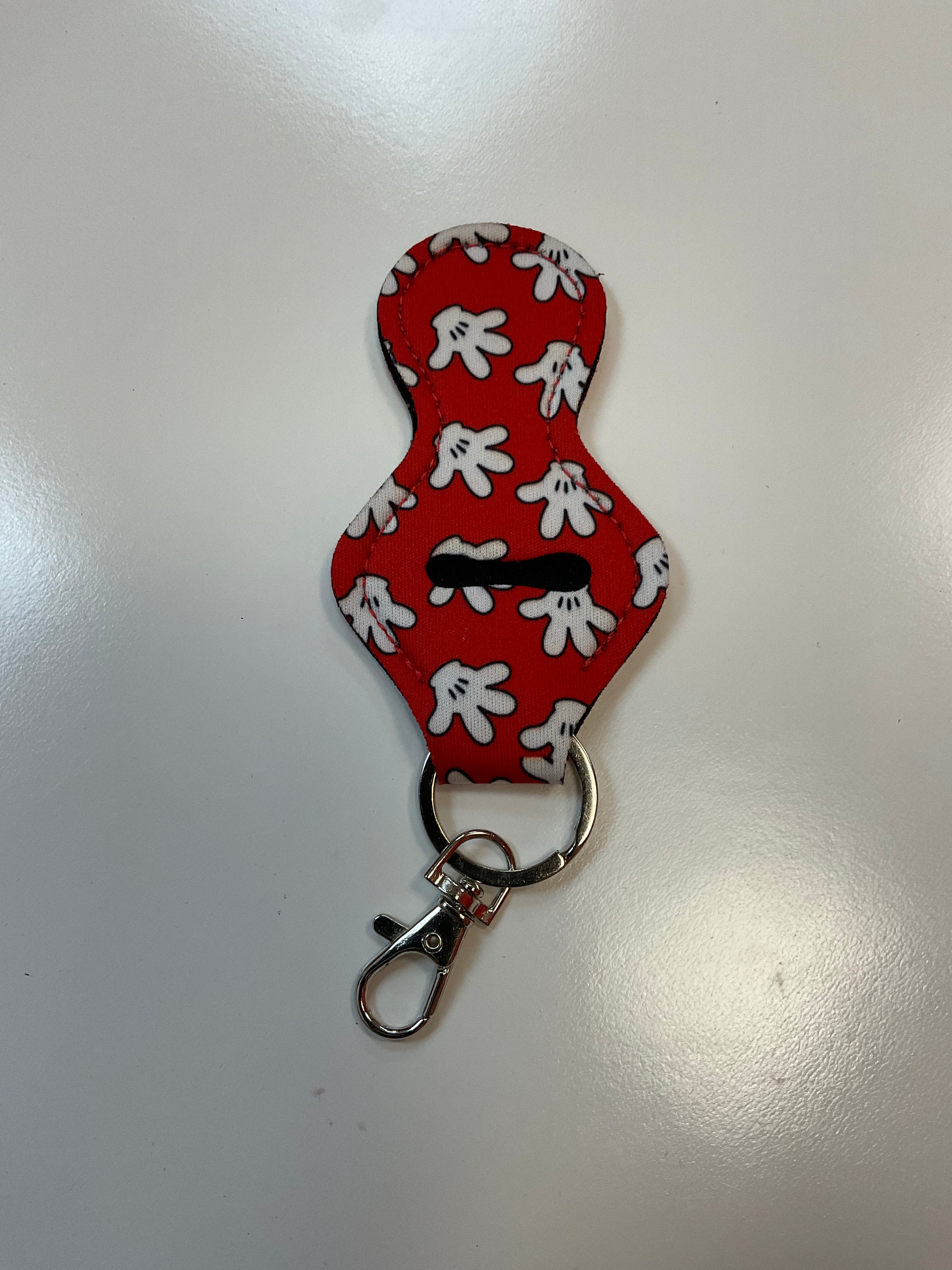 Chapstick holder keychain