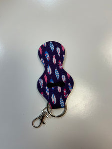 Chapstick holder keychain